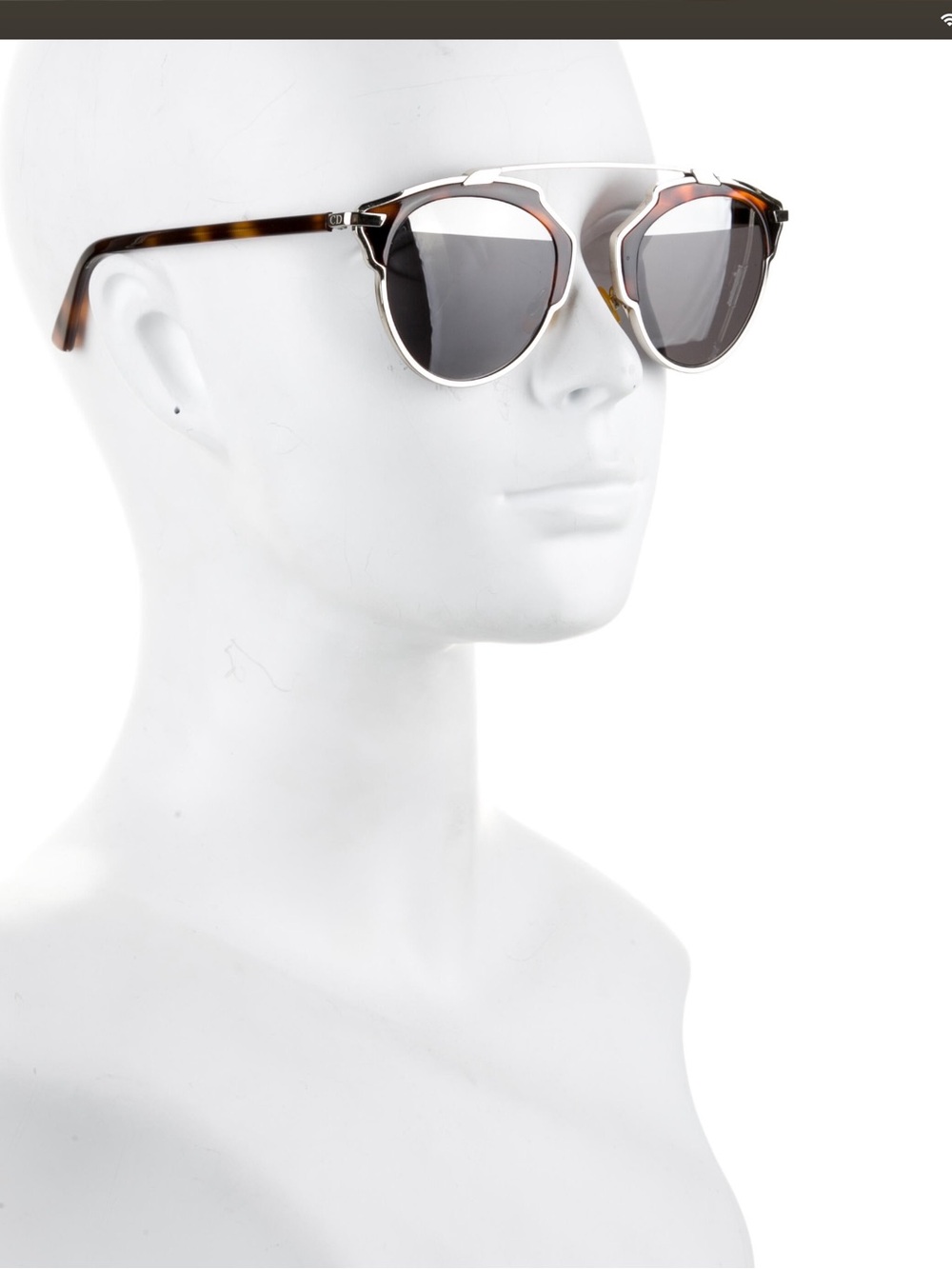 Dior SoReal Aviator Sunglasses Brown Tortoiseshell with case. - Picture 4 of 4